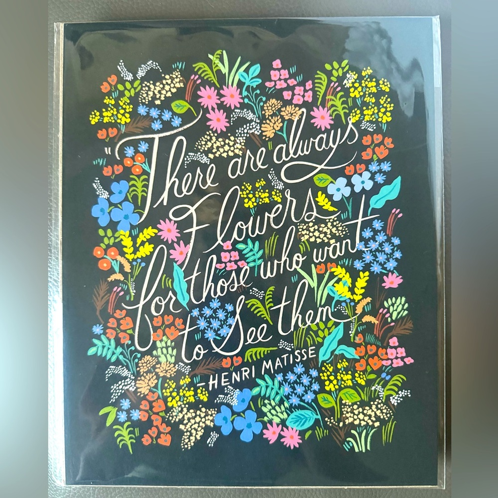 Rifle Paper Co Floral with Quote Print
